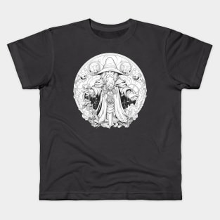 Wizard Emblem Magic Circle Kids T-Shirt